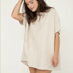 ES Harper tunic in flax linen OS